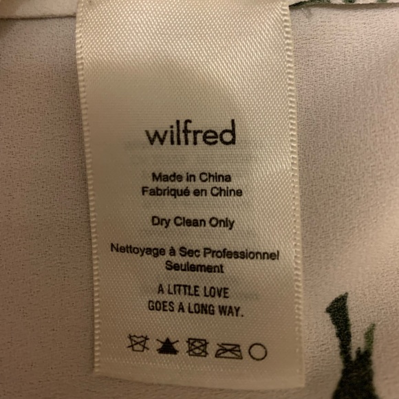 Wilfred floral blouse with tie sleeve detailing size S - Picture 5 of 5